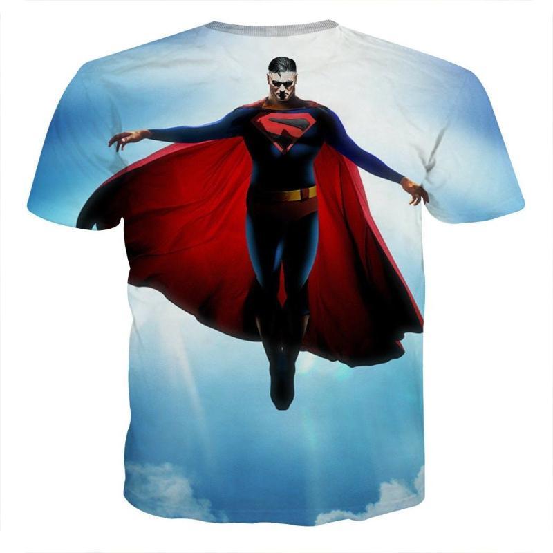 Superman Tee Rising Tide 3D Printed Superman T Shirt