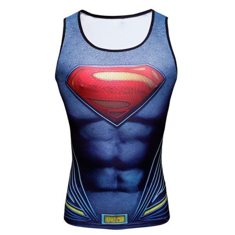 Superman Unisex 3D Printed Superman Tank Top
