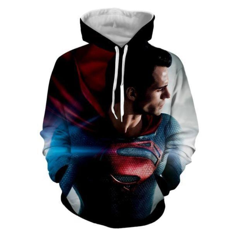 Superman Wondrous 3D Printed Superman Hoodie