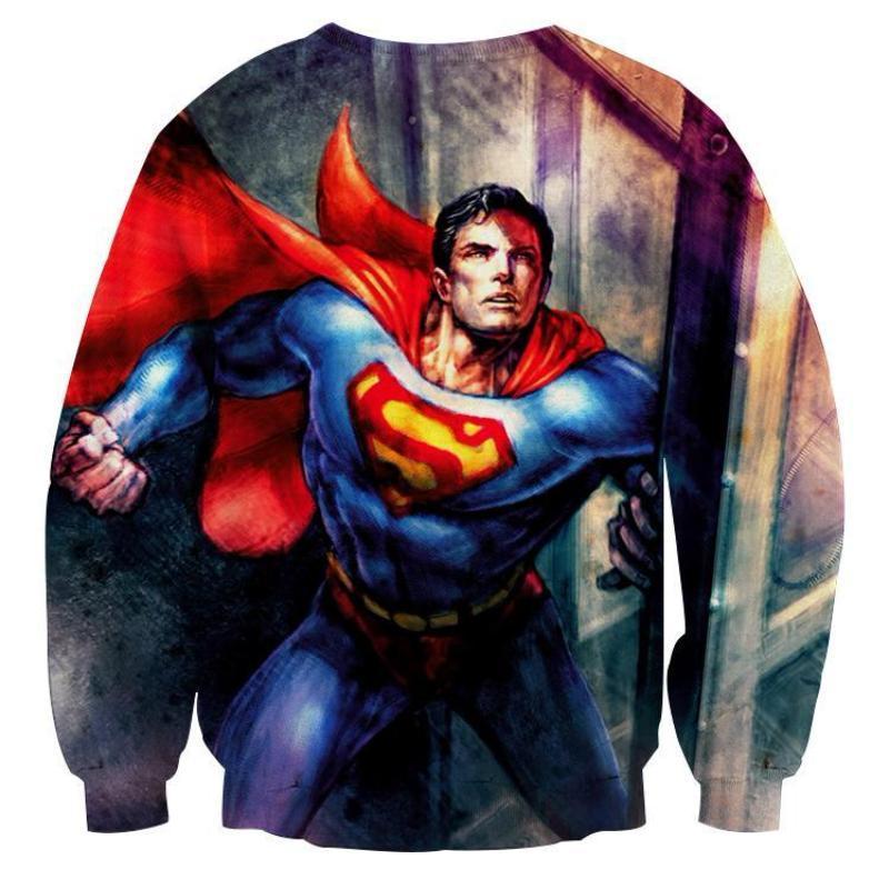 Superman Wondrous 3D Printed Superman Sweatshirt