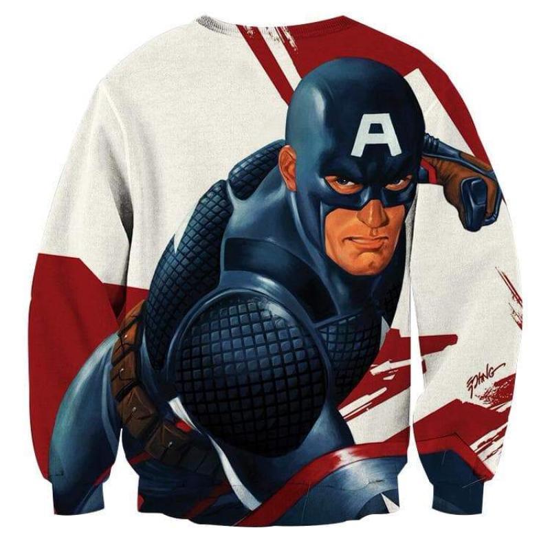 Synesthesia 3D Printed Captain America Sweatshirt