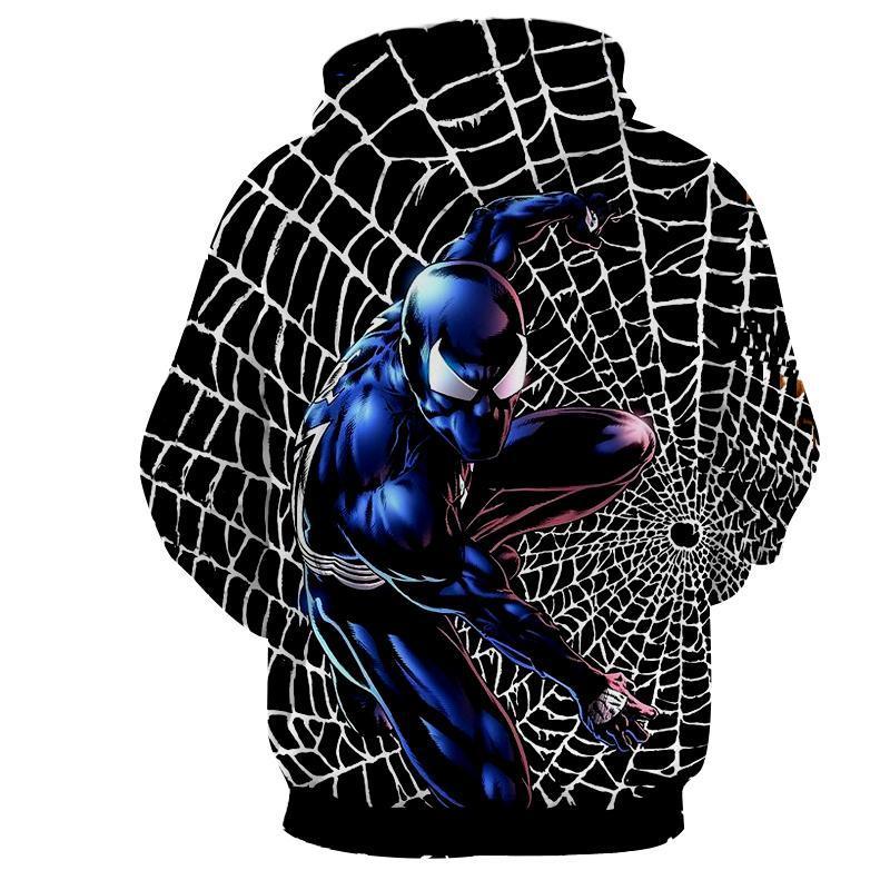 The Amazing Spiderman 3 Black 3D Printed Spiderman Hoodie