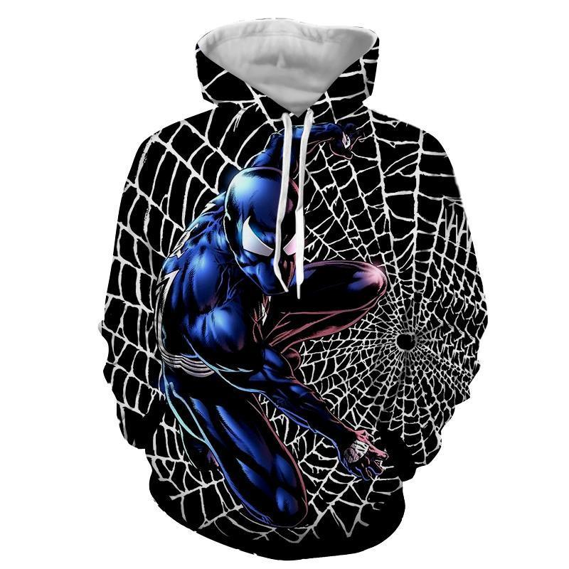 The Amazing Spiderman 3 Black 3D Printed Spiderman Hoodie