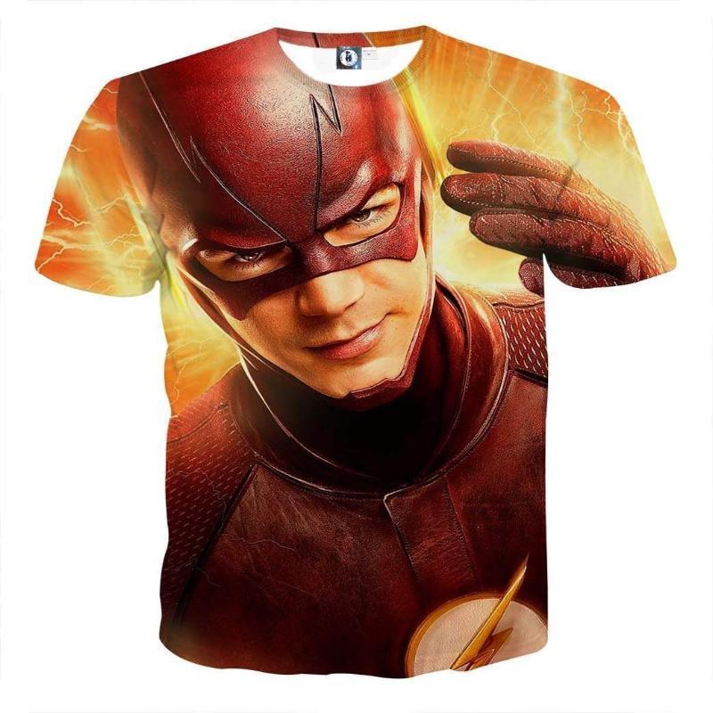 The Flash Orange 3D Printed T-Shirt