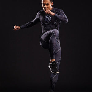 The Flash 3D Printed Vintage Black Pants