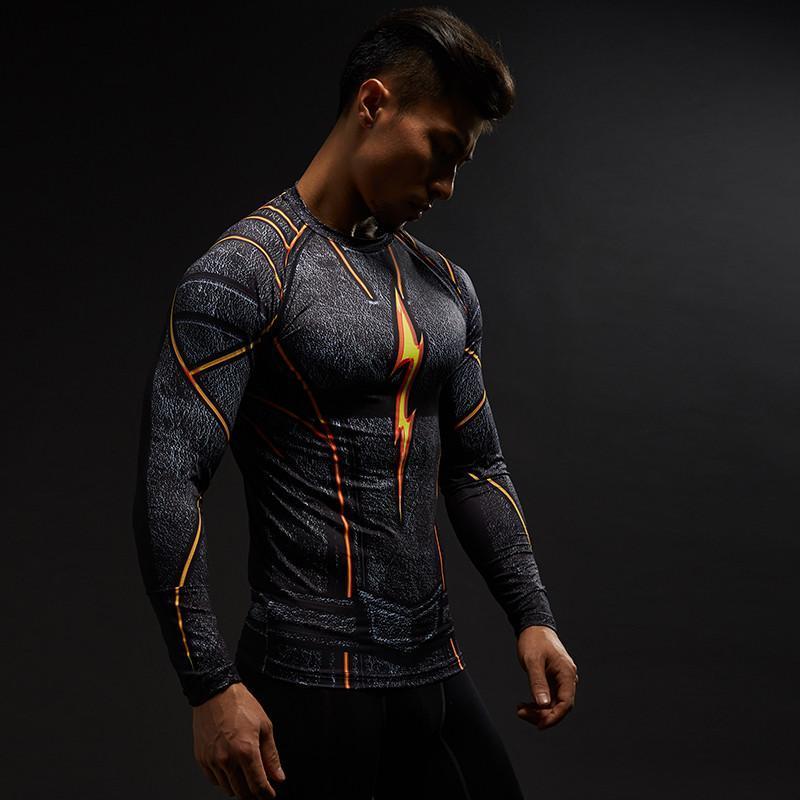 The Flash Black Hot 3D Printed Long Sleeve Shirt
