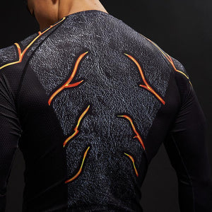 The Flash Black Hot 3D Printed Long Sleeve Shirt