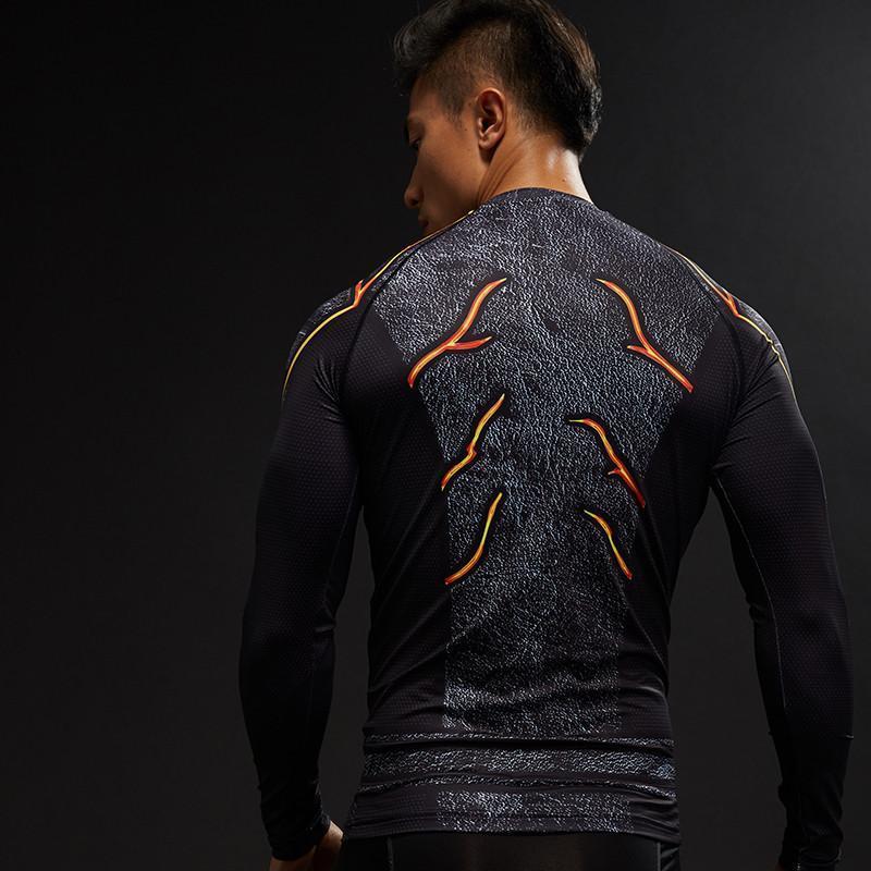 The Flash Black Hot 3D Printed Long Sleeve Shirt