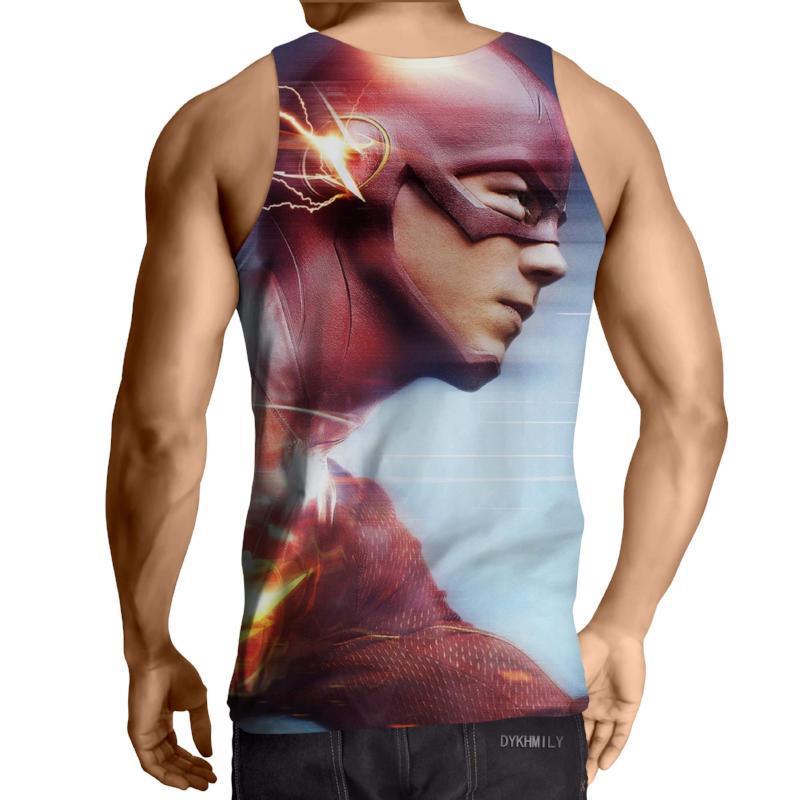 The Flash Blue White 3D Printed Tank Top