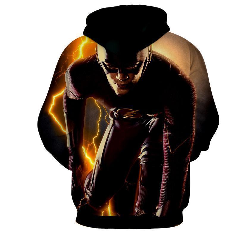 The Flash Dark 3D Printed Hoodie