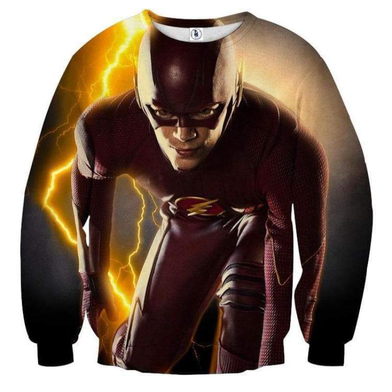 The Flash Dark 3D Printed Sweatshirt