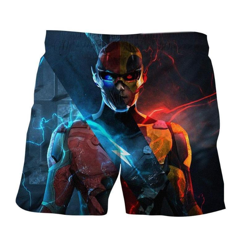 The Flash Dark Blue 3D Printed Shorts
