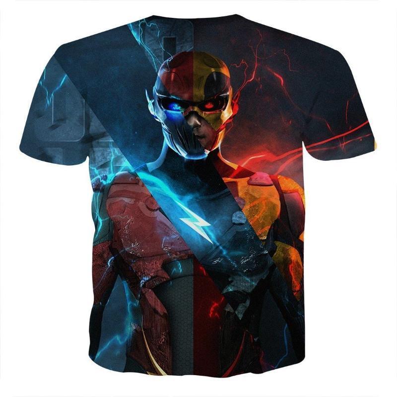 The Flash Dark Blue 3D Printed T-Shirt