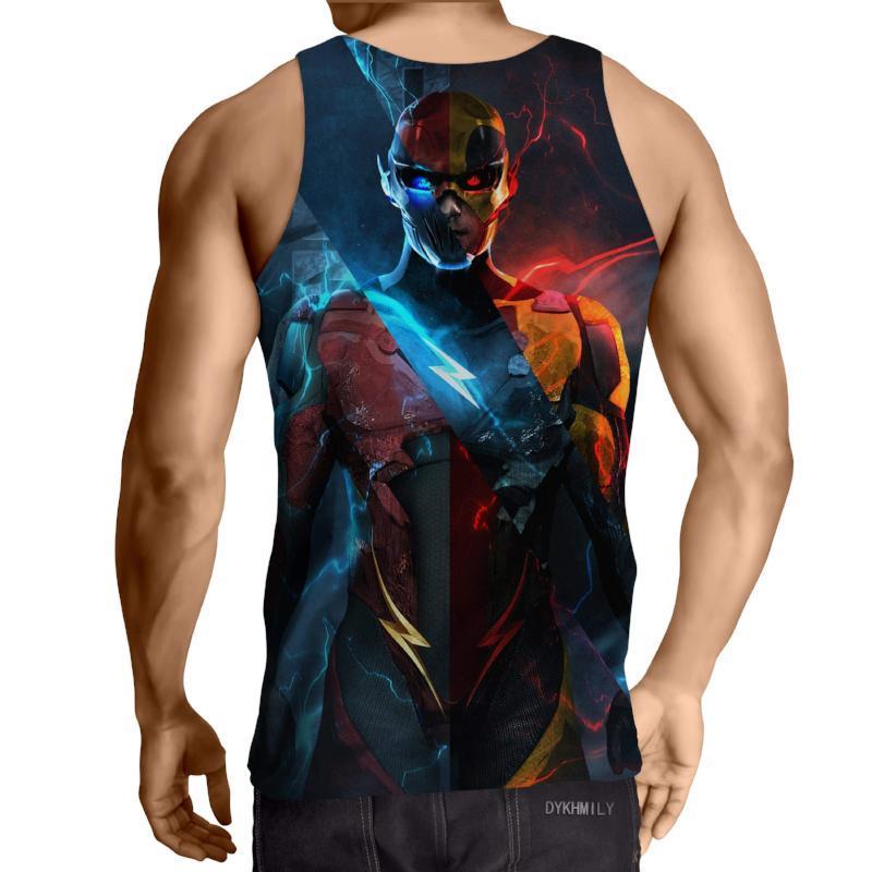 The Flash Dark Blue 3D Printed Tank Top