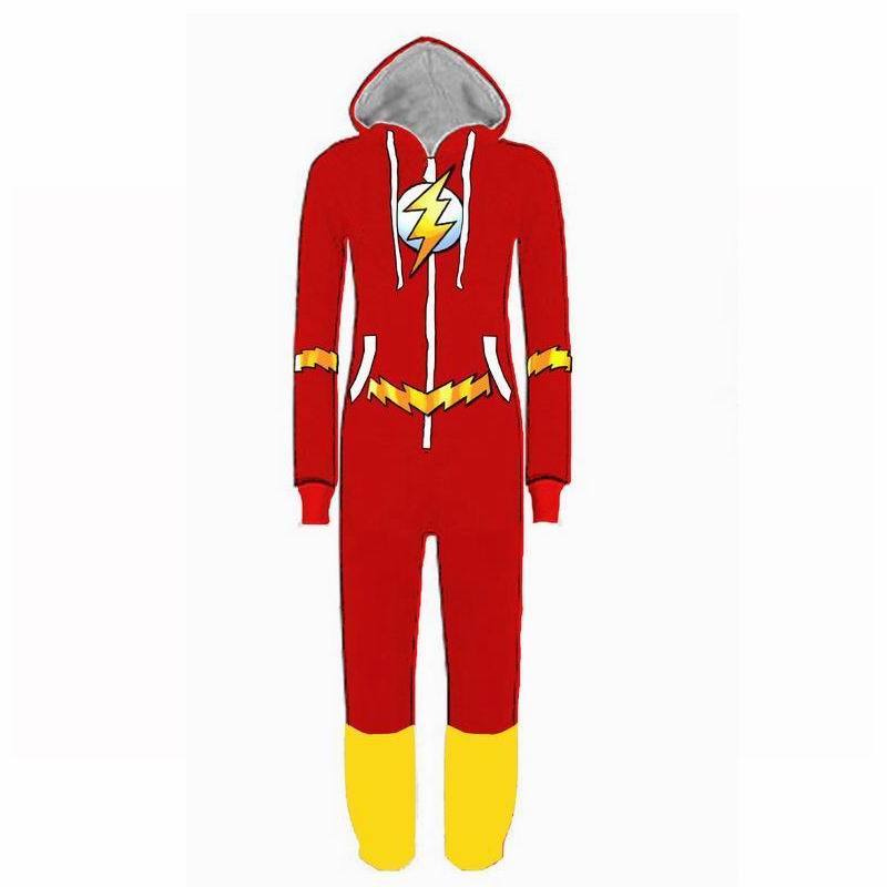 The Flash Lightning Bolt Cosplay Bodysuit Onesies