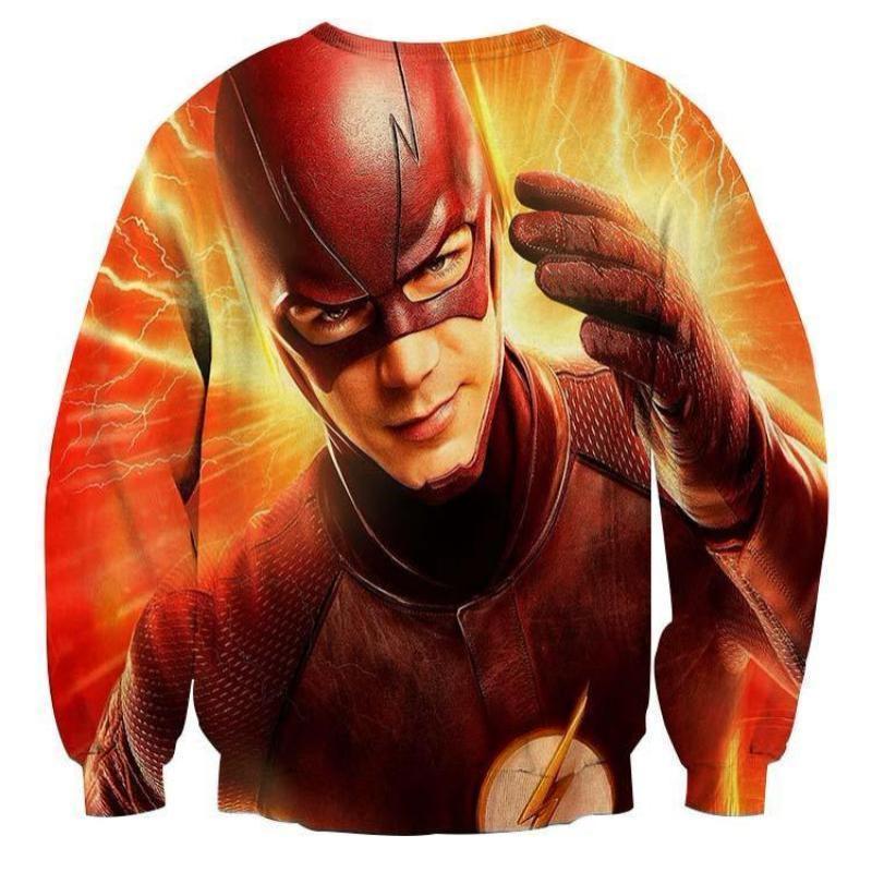 Running The Flash 3D Printed Sweatshirt