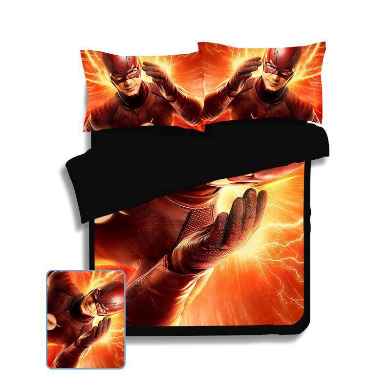 Orange The Flash Bed Cover