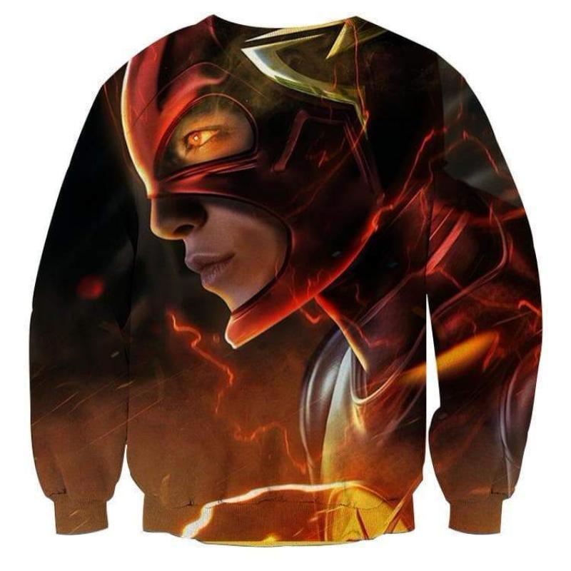The Flash Orange 3D Printed Sweatshirt