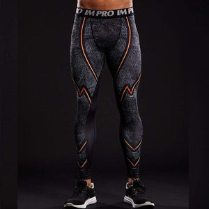 Hot Black Elastic Waist 3D Printed The Flash Pant