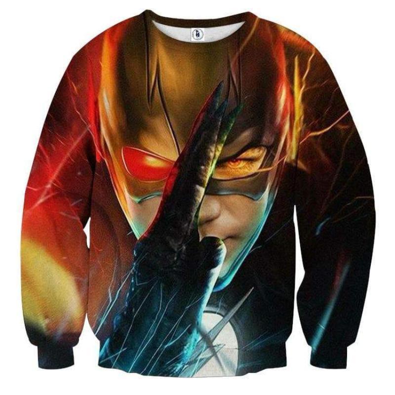Red Blue 3D Printed The Flash Sweatshirt
