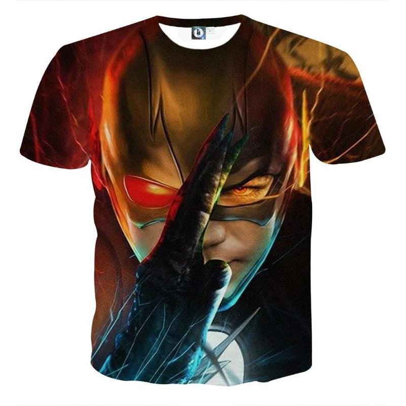The Flash Red Blue 3D Printed T-Shirt