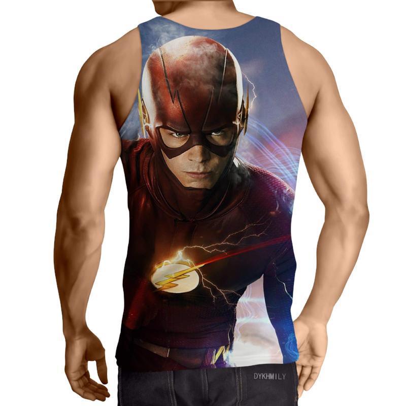 The Flash Red Blue 3D Printed Tank Top