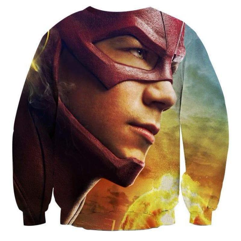 Red Orange Blue 3D Printed The Flash Sweatshirt