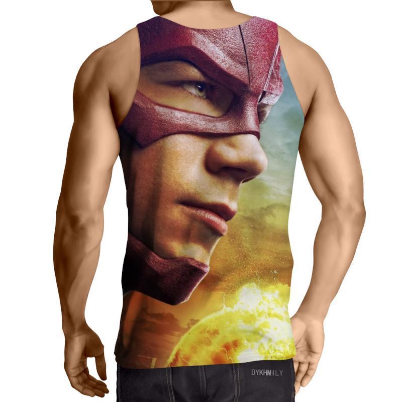 The Flash Red Orange Stylish 3D Printed The Flash Tank Top