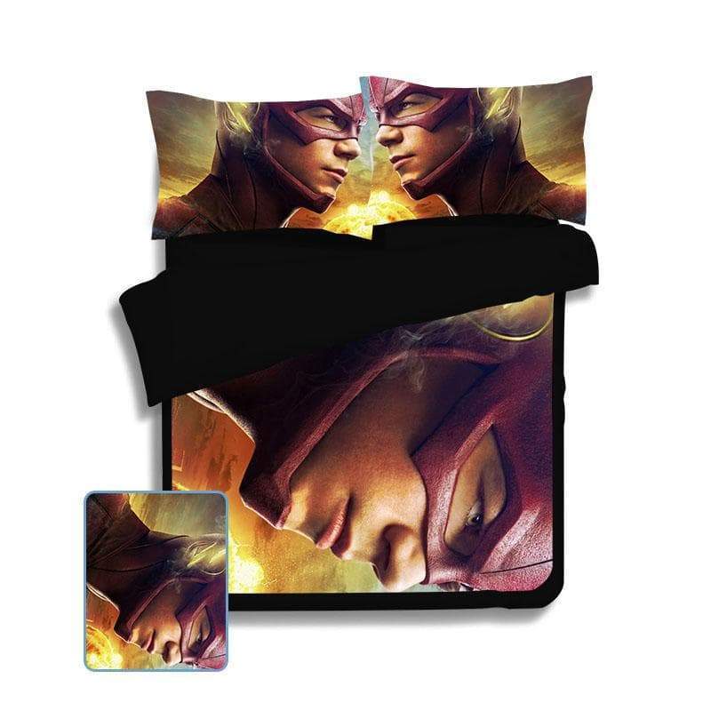 The Flash Red Orange The Flash Bed Cover