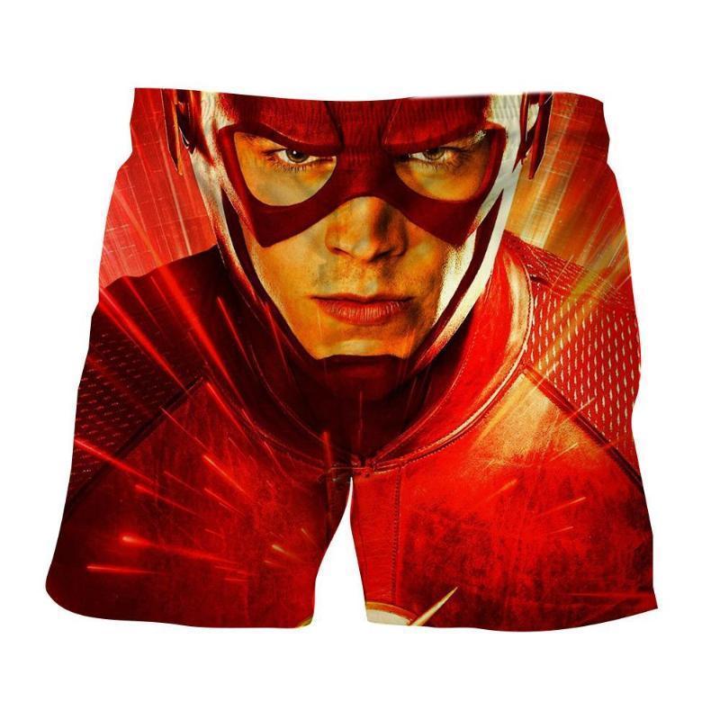 The Flash Red Stylish 3D Printed The Flash Shorts