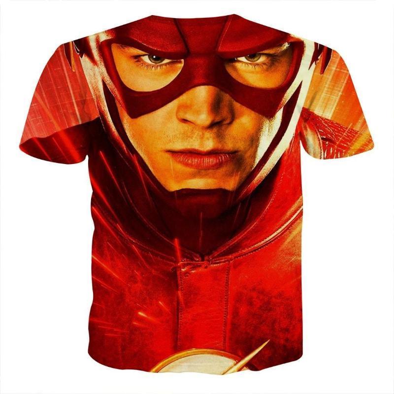 The Flash Red Stylish 3D Printed The Flash T-Shirt