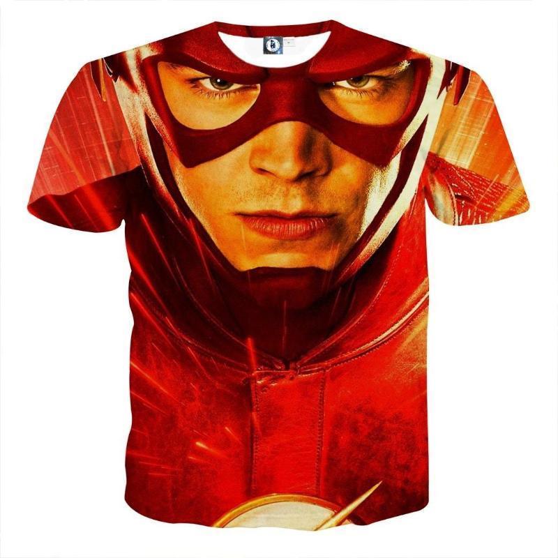 The Flash Red Stylish 3D Printed The Flash T-Shirt