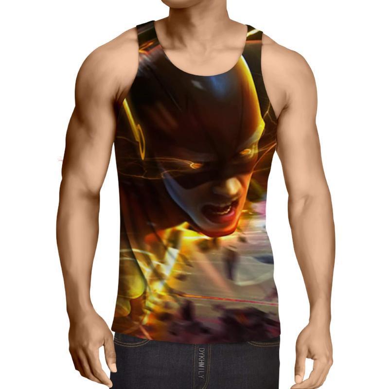 The Flash Red & Black 3D Printed Tank Top