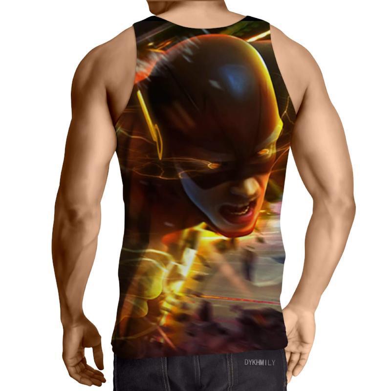 The Flash Red & Black 3D Printed Tank Top
