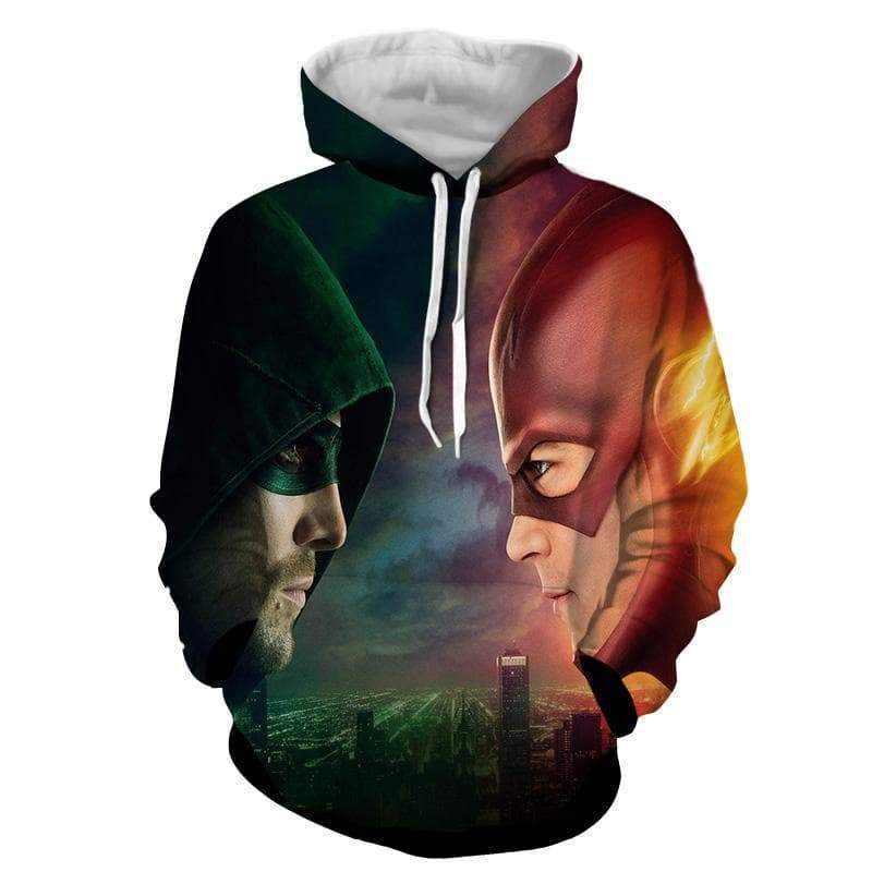The Flash Red & Arrow 3D Printed Hoodie