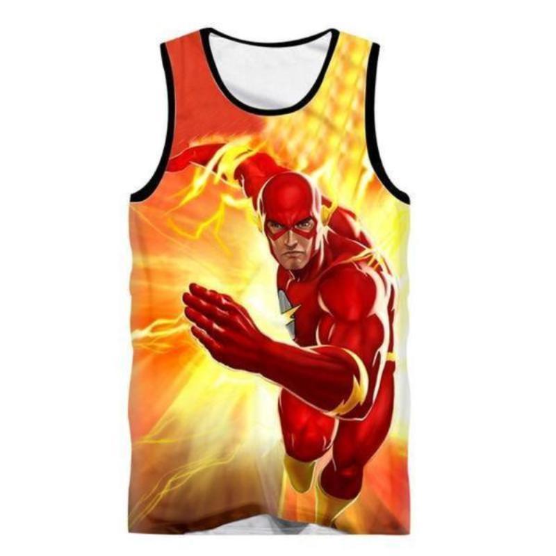 The Flash Running 3D Printed The Flash Tank Top