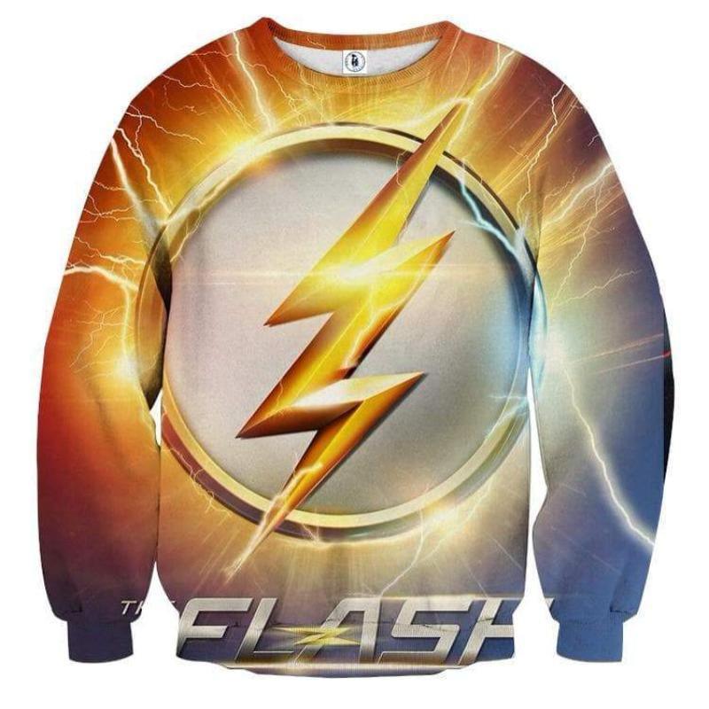 The Flash Sign 3D Printed The Flash Sweatshirt