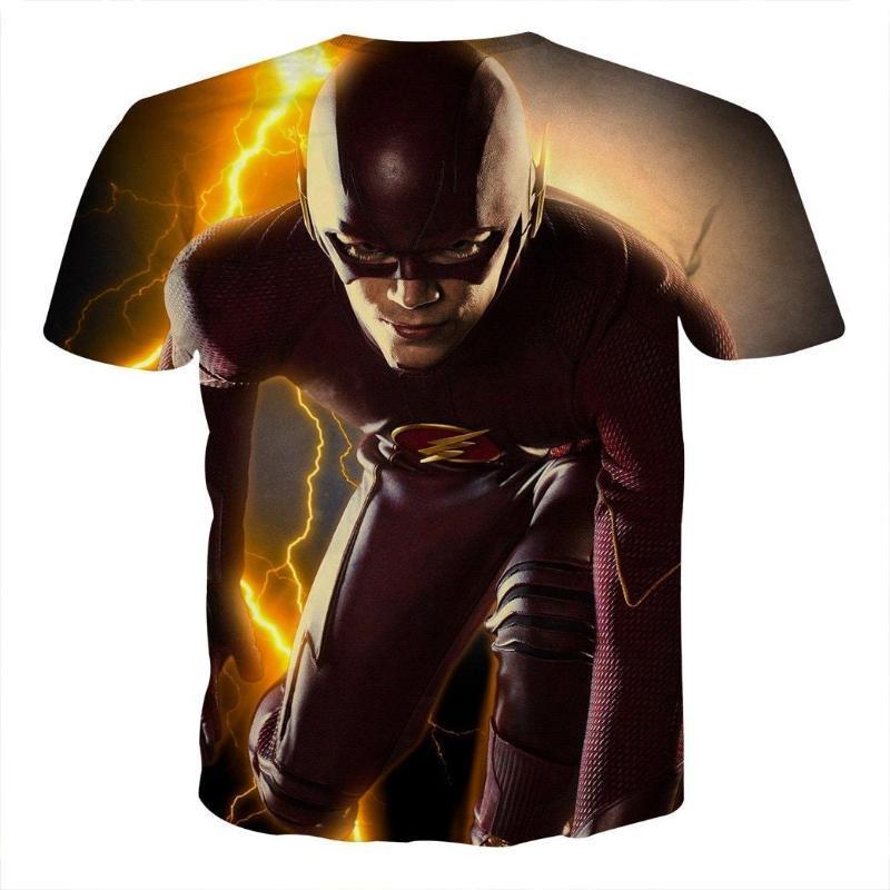 The Flash Yellow Black Stylish 3D Printed T-Shirt