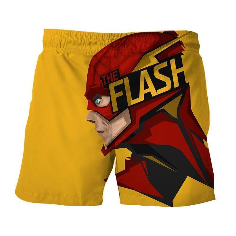 The Flash Yellow Red 3D Printed Shorts