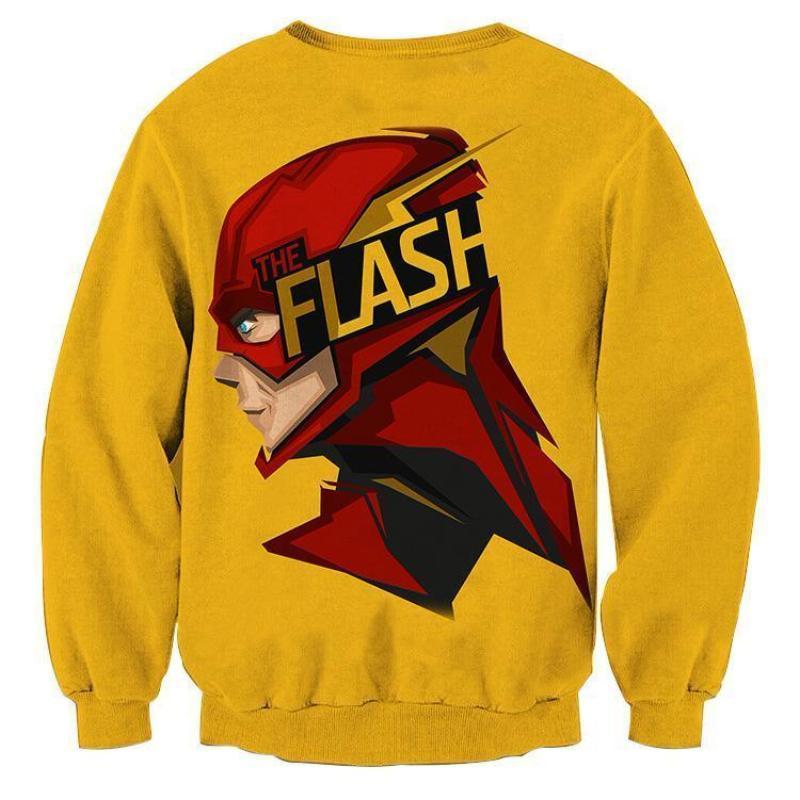 Yellow Red 3D Printed The Flash Sweatshirt