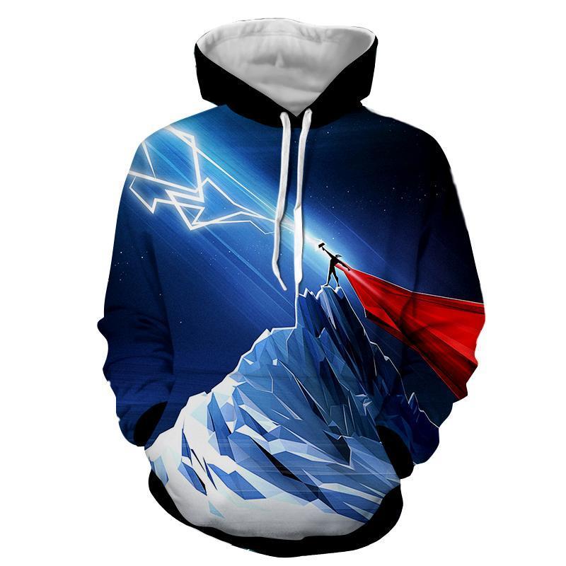 Thor Battle Ready 3D Printed Thor Hoodie