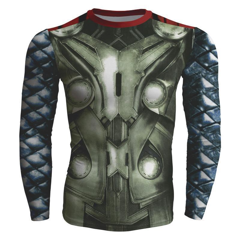 Thor Cool Costume 3D Printed Thor Long Sleeve Shirt