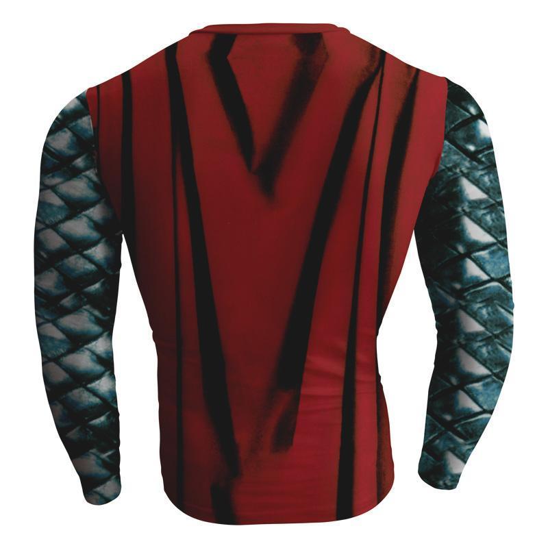 Thor Cool Costume 3D Printed Thor Long Sleeve Shirt