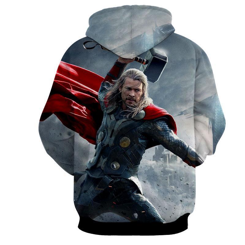 Thor Hammering Down Thor 3D Printed Thor Hoodie