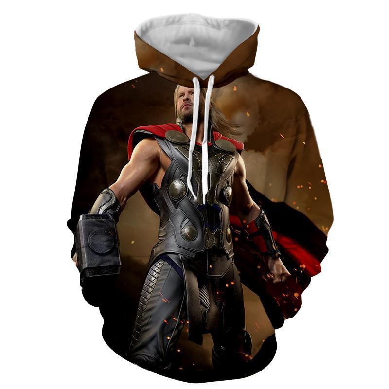 Thor Power Stance Hoodie 3D Printed Thor Hoodie
