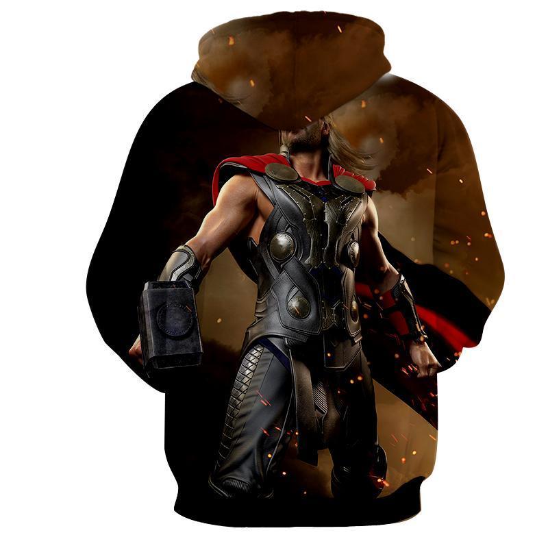 Thor Power Stance Hoodie 3D Printed Thor Hoodie