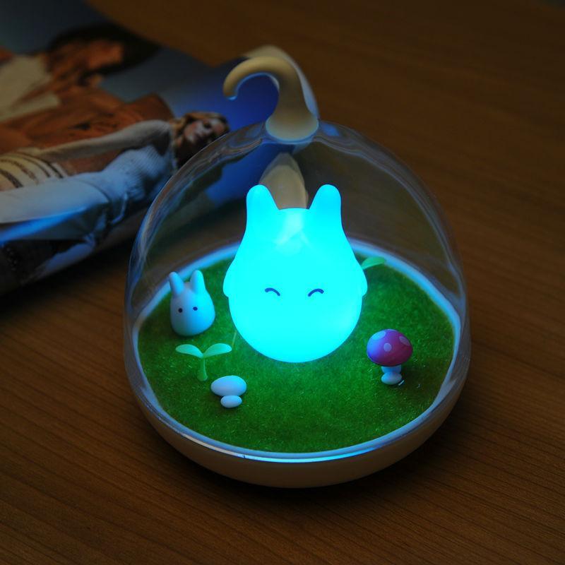 Totoro Pink LED Lamp - Glowing Bright At Night