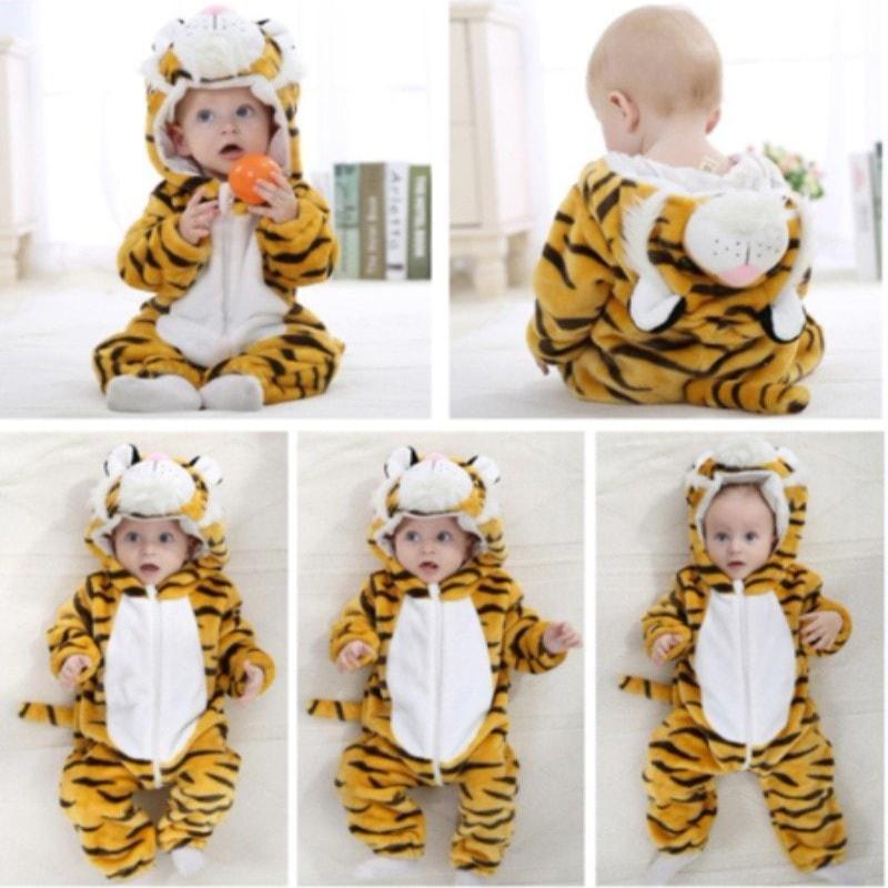 Triple Pack - Panda, Tiger and Stitch Baby Onesie Costume