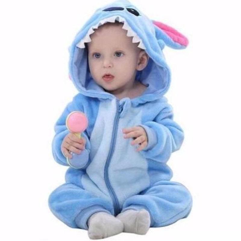 Triple Pack - Panda, Tiger and Stitch Baby Onesie Costume