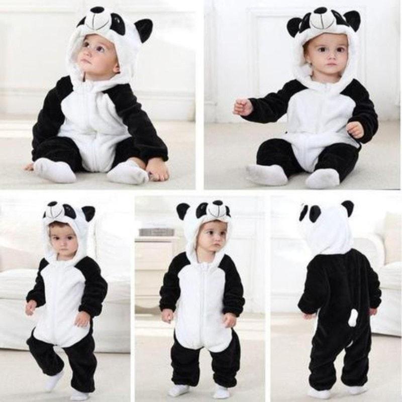 Triple Pack - Panda, Tiger and Stitch Baby Onesie Costume